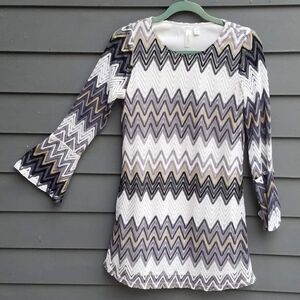 Tacera Crocheted Hippy Dress  - Retro Look